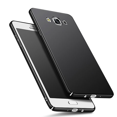 Custodia Plastica Rigida Opaca M01 per Samsung Galaxy A7 Duos SM-A700F A700FD Nero