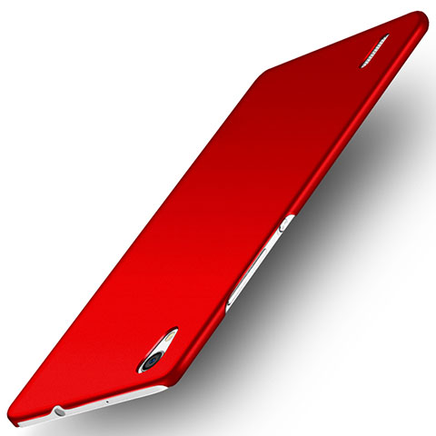 Custodia Plastica Rigida Opaca M02 per Huawei P7 Dual SIM Rosso