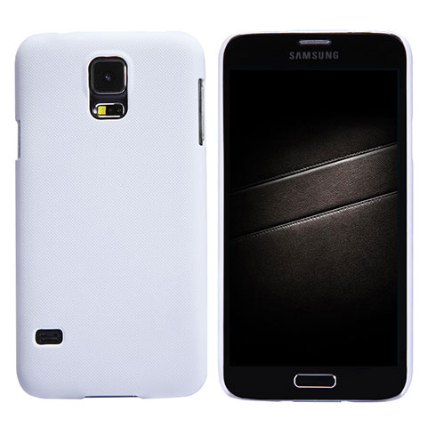 Custodia Plastica Rigida Opaca M02 per Samsung Galaxy S5 G900F G903F Bianco