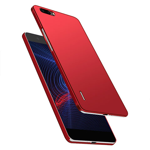 Custodia Plastica Rigida Opaca M03 per Huawei Honor 6 Plus Rosso