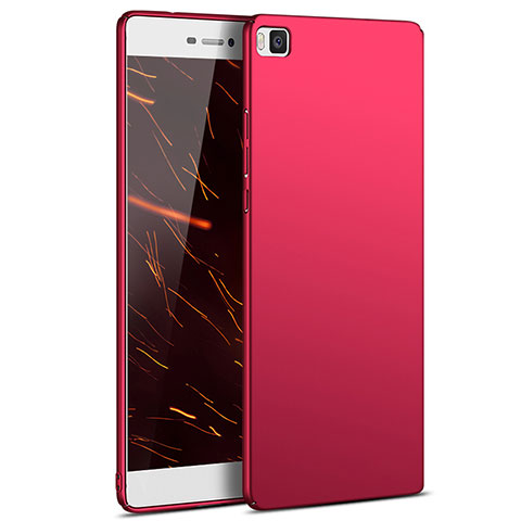 Custodia Plastica Rigida Opaca M03 per Huawei P8 Rosso