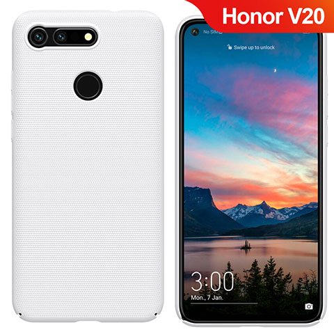 Custodia Plastica Rigida Opaca M05 per Huawei Honor View 20 Bianco