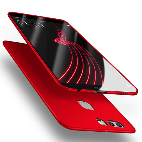 Custodia Plastica Rigida Opaca M05 per Huawei P9 Plus Rosso