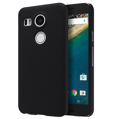 Custodia Plastica Rigida Opaca P01 per Google Nexus 5X Nero