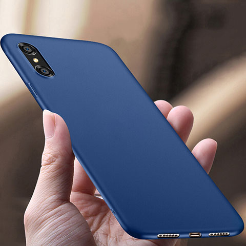 Custodia Plastica Rigida Opaca per Apple iPhone Xs Blu