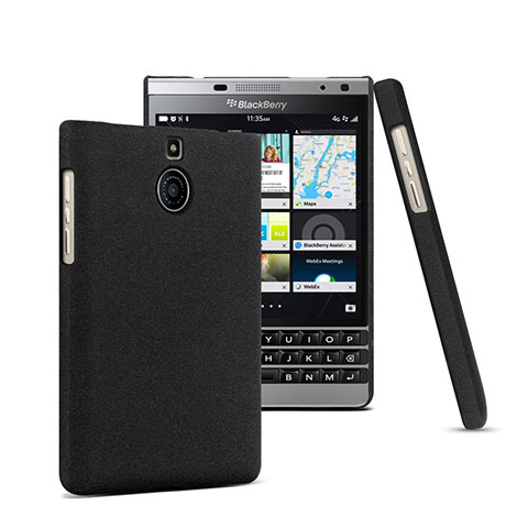 Custodia Plastica Rigida Opaca per Blackberry Passport Silver Edition Nero