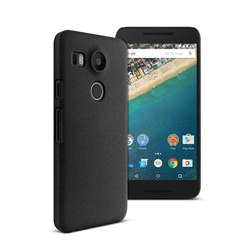 Custodia Plastica Rigida Opaca per Google Nexus 5X Nero