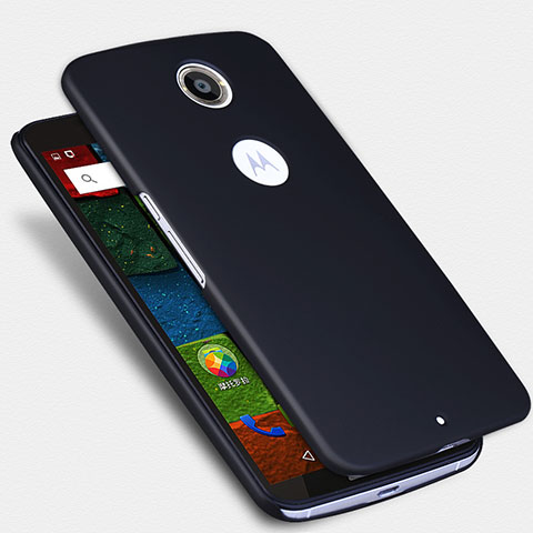 Custodia Plastica Rigida Opaca per Google Nexus 6 Nero
