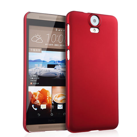 Custodia Plastica Rigida Opaca per HTC One E9 Plus Rosso