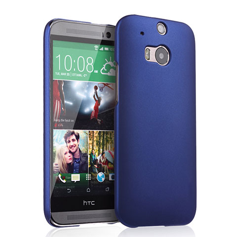 Custodia Plastica Rigida Opaca per HTC One M8 Blu