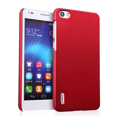 Custodia Plastica Rigida Opaca per Huawei Honor 6 Rosso