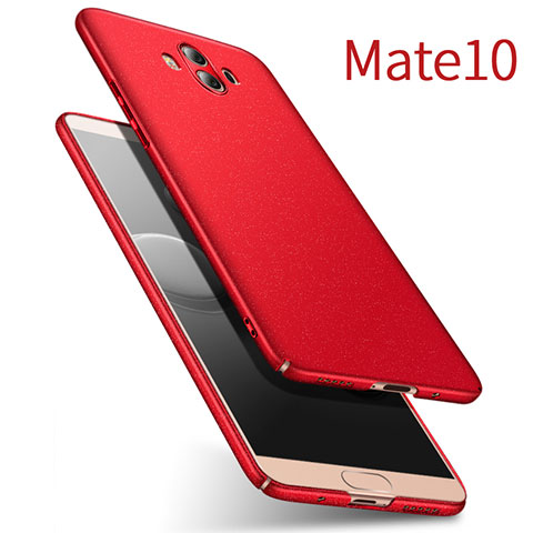 Custodia Plastica Rigida Opaca per Huawei Mate 10 Rosso