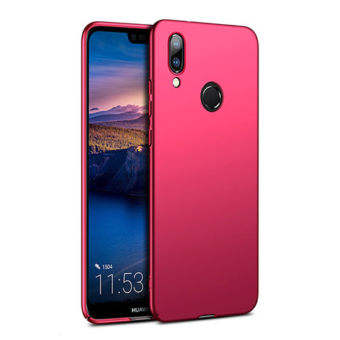 Custodia Plastica Rigida Opaca per Huawei P20 Lite Rosso