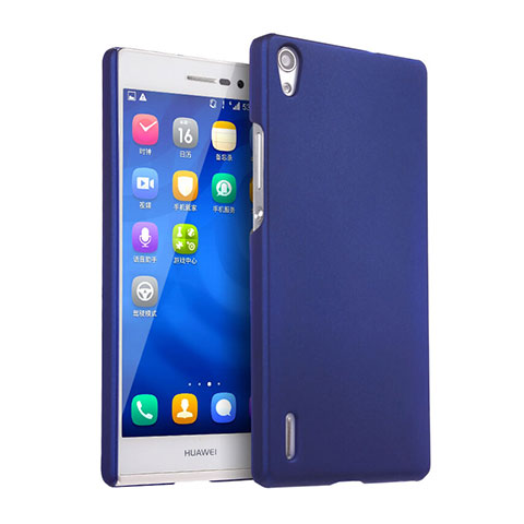 Custodia Plastica Rigida Opaca per Huawei P7 Dual SIM Blu