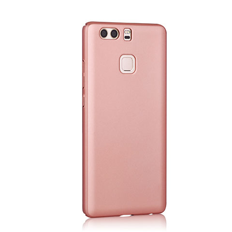 Custodia Plastica Rigida Opaca per Huawei P9 Oro Rosa