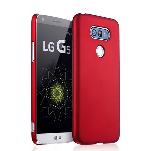 Custodia Plastica Rigida Opaca per LG G5 Rosso