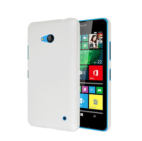 Custodia Plastica Rigida Opaca per Microsoft Lumia 640 Bianco