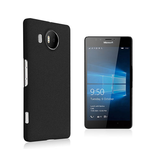 Custodia Plastica Rigida Opaca per Microsoft Lumia 950 XL Nero