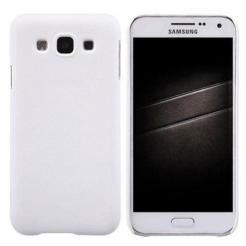 Custodia Plastica Rigida Opaca per Samsung Galaxy E5 SM-E500F E500H Bianco