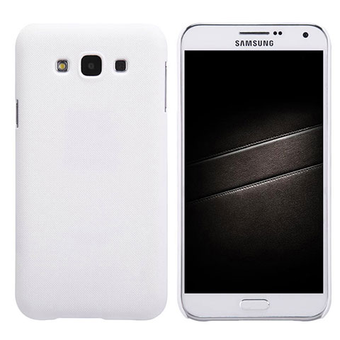 Custodia Plastica Rigida Opaca per Samsung Galaxy E7 SM-E700 E7000 Bianco