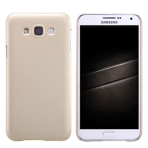 Custodia Plastica Rigida Opaca per Samsung Galaxy E7 SM-E700 E7000 Oro