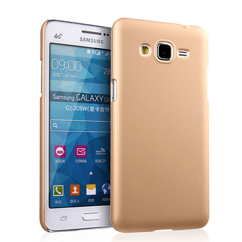 Custodia Plastica Rigida Opaca per Samsung Galaxy Grand Prime SM-G530H Oro
