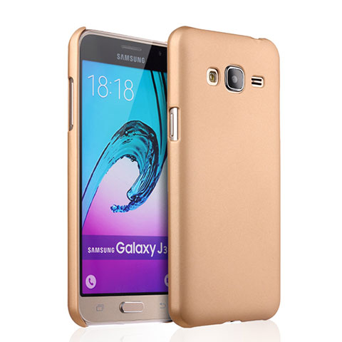 Custodia Plastica Rigida Opaca per Samsung Galaxy J3 (2016) J320F J3109 Oro