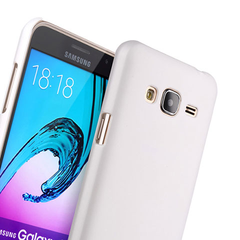 Custodia Plastica Rigida Opaca per Samsung Galaxy J3 Bianco