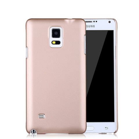 Custodia Plastica Rigida Opaca per Samsung Galaxy Note 4 Duos N9100 Dual SIM Oro Rosa