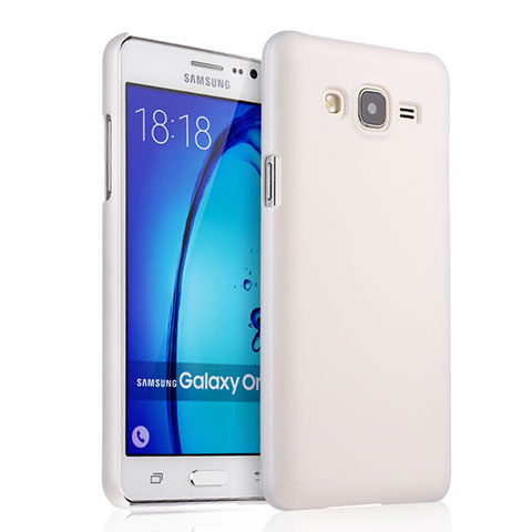 Custodia Plastica Rigida Opaca per Samsung Galaxy On5 G550FY Bianco