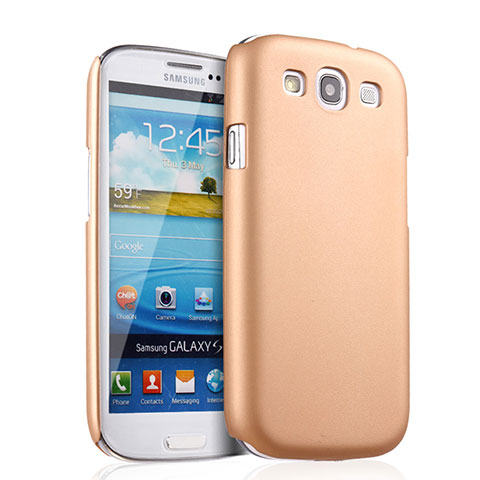Custodia Plastica Rigida Opaca per Samsung Galaxy S3 III LTE 4G Oro