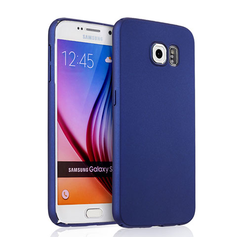 Custodia Plastica Rigida Opaca per Samsung Galaxy S6 Duos SM-G920F G9200 Blu
