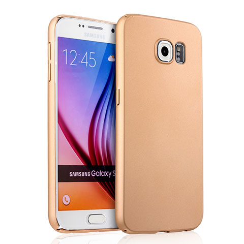 Custodia Plastica Rigida Opaca per Samsung Galaxy S6 SM-G920 Oro