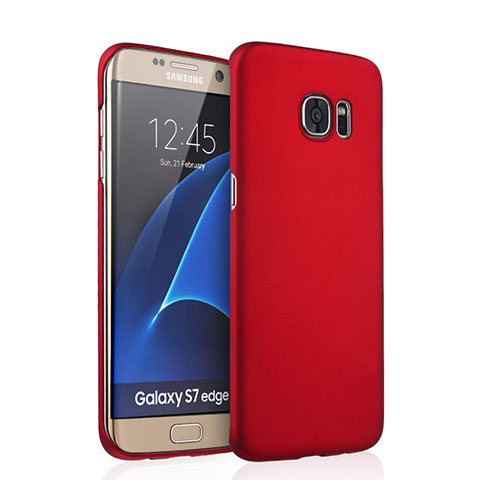 Custodia Plastica Rigida Opaca per Samsung Galaxy S7 Edge G935F Rosso