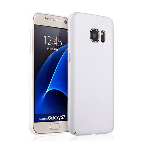 Custodia Plastica Rigida Opaca per Samsung Galaxy S7 G930F G930FD Bianco
