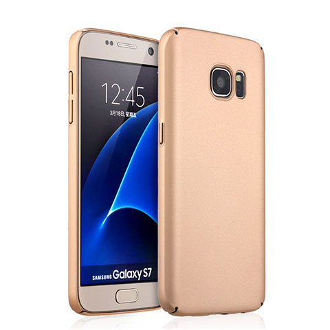 Custodia Plastica Rigida Opaca per Samsung Galaxy S7 G930F G930FD Oro