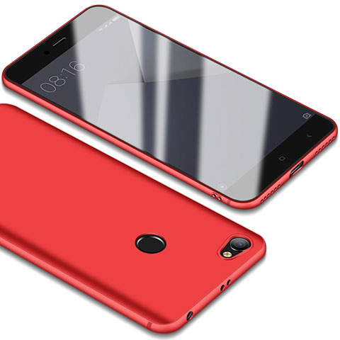 Custodia Plastica Rigida Opaca per Xiaomi Redmi Note 5A High Edition Rosso