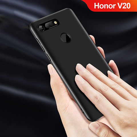 Custodia Plastica Rigida Opaca Q04 per Huawei Honor V20 Nero