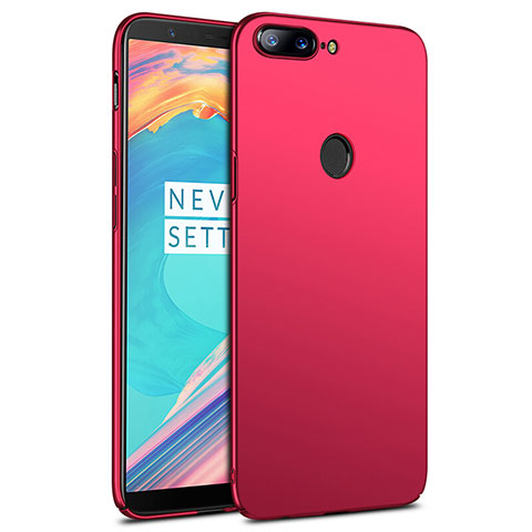 Custodia Plastica Rigida Opaca R02 per OnePlus 5T A5010 Rosso