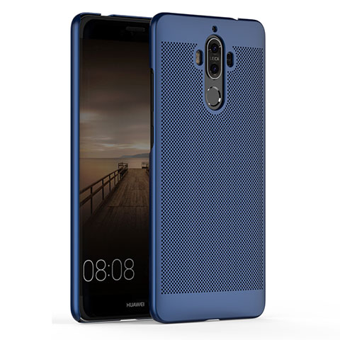 Custodia Plastica Rigida Perforato per Huawei Mate 9 Blu