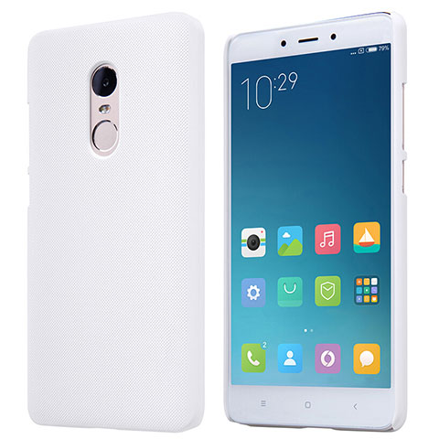 Custodia Plastica Rigida Perforato per Xiaomi Redmi Note 4X High Edition Bianco