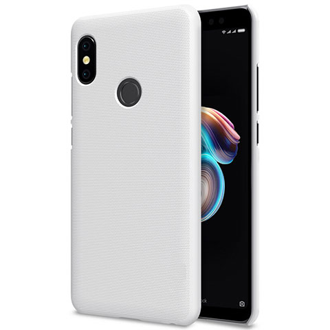 Custodia Plastica Rigida Perforato per Xiaomi Redmi Note 5 AI Dual Camera Bianco