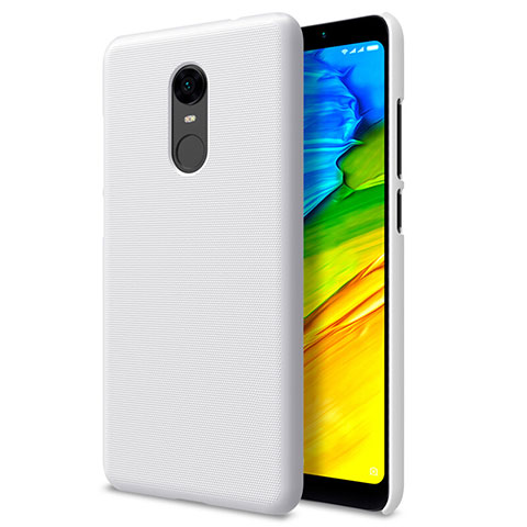 Custodia Plastica Rigida Perforato per Xiaomi Redmi Note 5 Indian Version Bianco