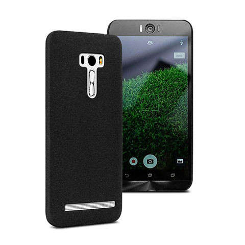 Custodia Plastica Rigida Sabbie Mobili per Asus Zenfone Selfie ZD551KL Nero