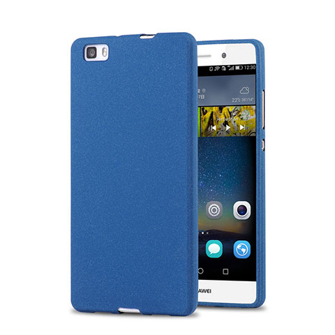 Custodia Plastica Rigida Sabbie Mobili per Huawei P8 Lite Blu
