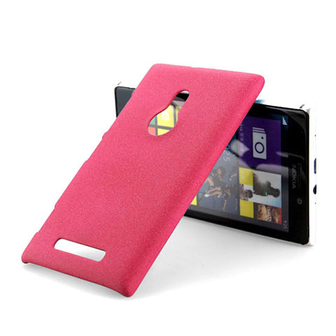 Custodia Plastica Rigida Sabbie Mobili per Nokia Lumia 925 Rosso