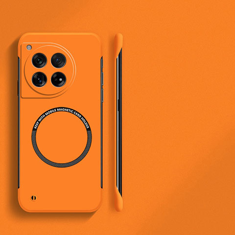 Custodia Plastica Rigida Senza Cornice Cover Opaca con Mag-Safe Magnetic per OnePlus 12 5G Arancione