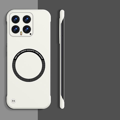 Custodia Plastica Rigida Senza Cornice Cover Opaca con Mag-Safe Magnetic per Xiaomi Mi 14 Pro 5G Bianco