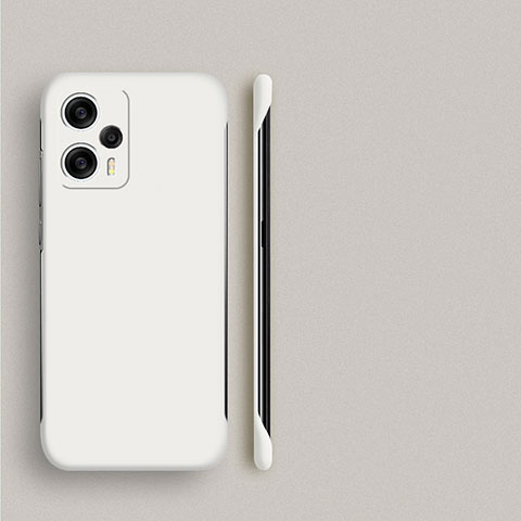 Custodia Plastica Rigida Senza Cornice Cover Opaca P01 per Xiaomi Poco F5 5G Bianco