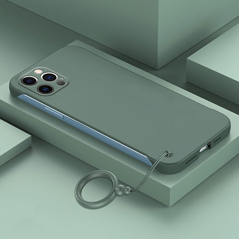 Custodia Plastica Rigida Senza Cornice Cover Opaca per Apple iPhone 13 Pro Max Verde
